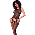 CHILIROSE - CR 4855 BLACK BODYSTOCKING S/M