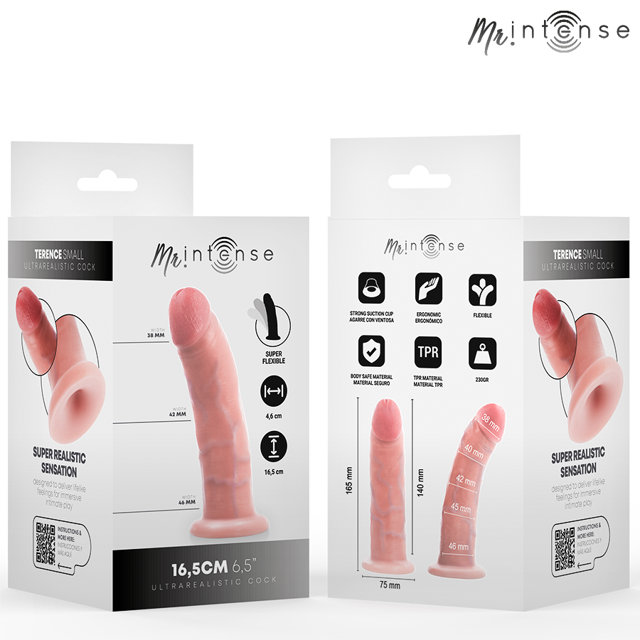 MR INTENSE - SMALL DILDO TERENCE 16.5 CM -Ø- 4.6 CM