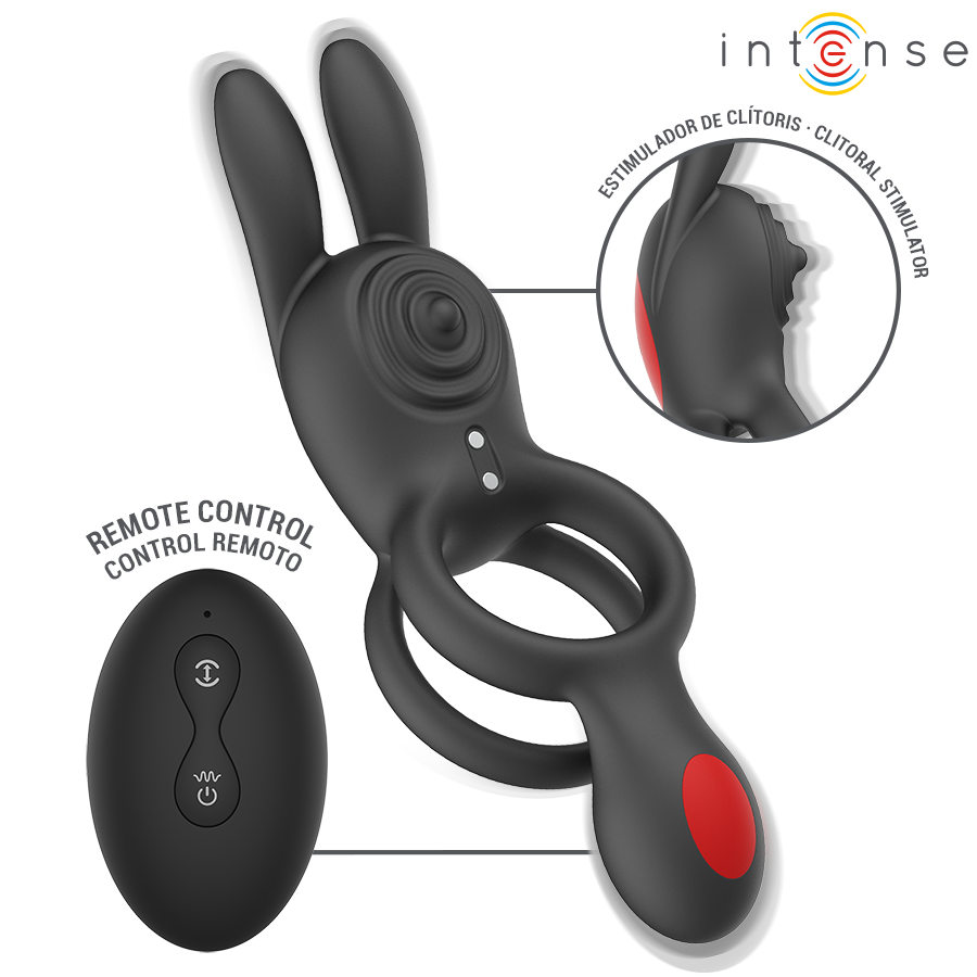 INTENSE - QUINN DUAL VIBRATION RING WITH REMOTE