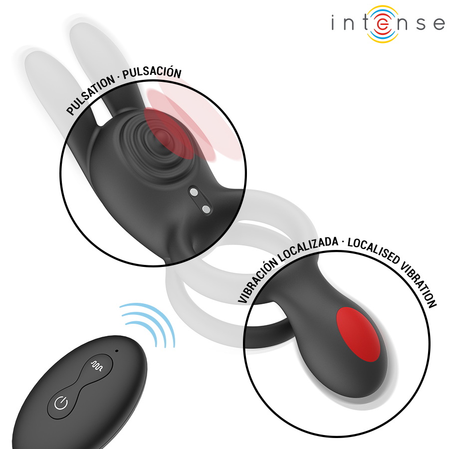 INTENSE - QUINN DUAL VIBRATION RING WITH REMOTE