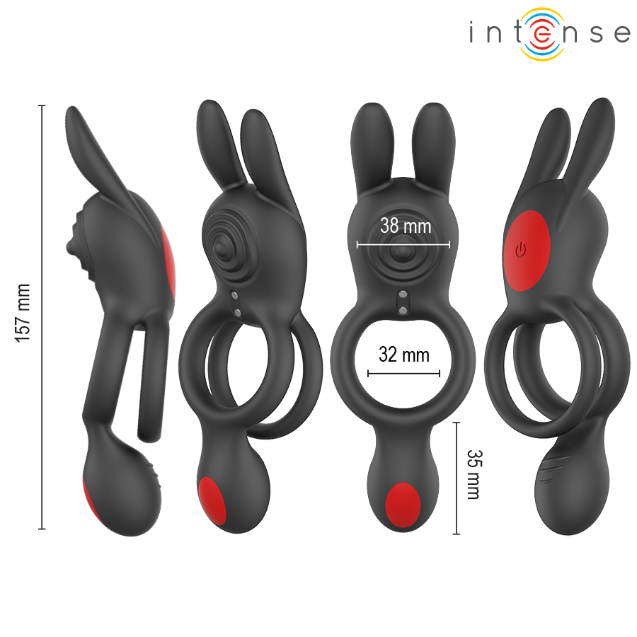 INTENSE - QUINN DUAL VIBRATION RING WITH REMOTE