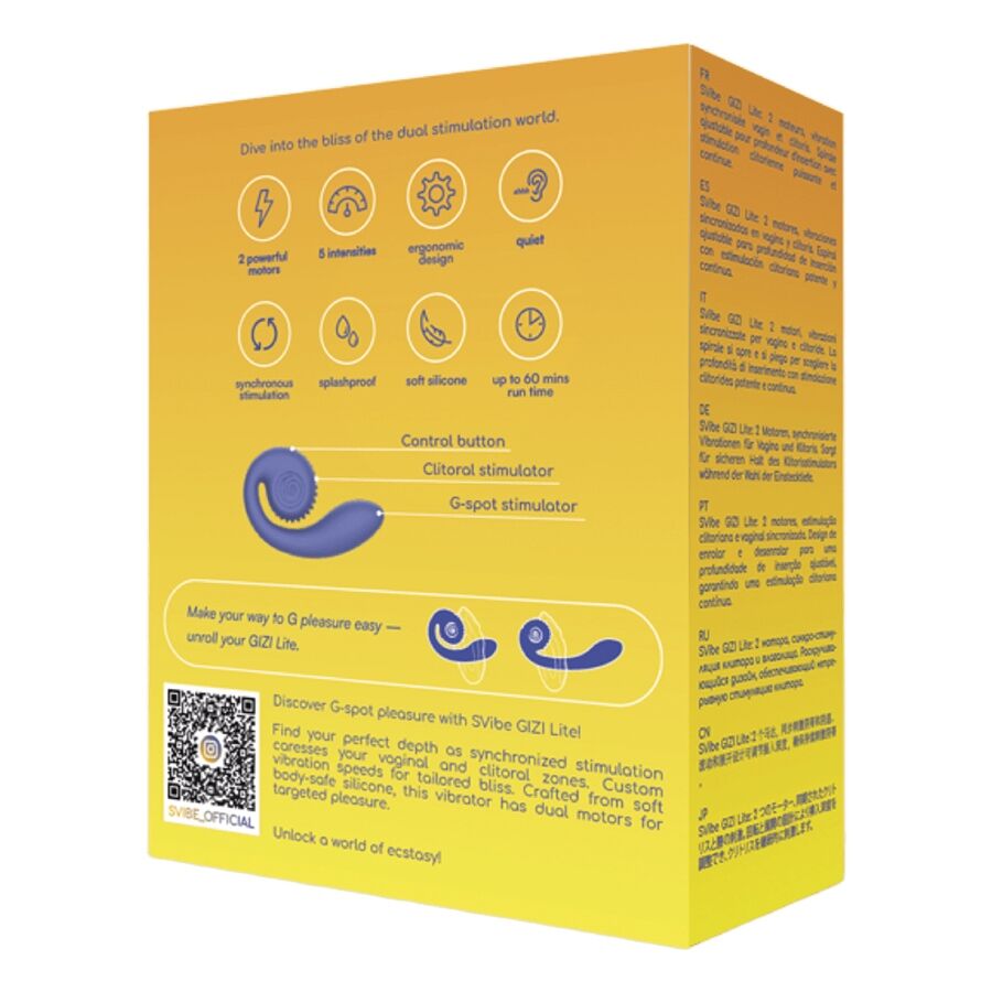 SNAIL VIBE - GIZI LITE VIOLET DUAL G-SPOT AND CLITORAL VIBRATOR