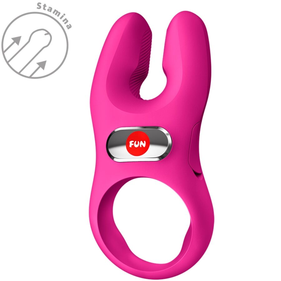 FUN FACTORY - PRO VIBRATING COCK RING NOS MAGENTA