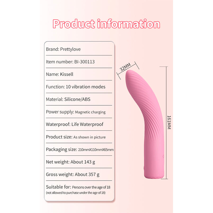 PRETTY LOVE - KISELL PINK G-SPOT VIBRATOR