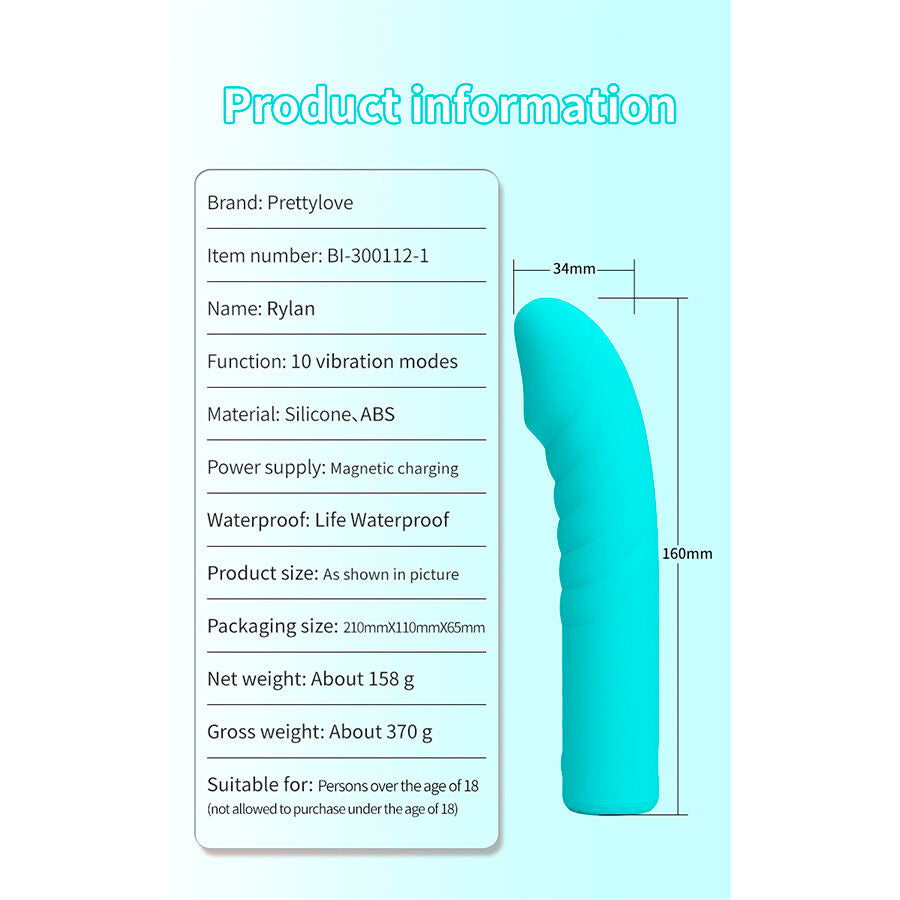 PRETTY LOVE - RYLAN BLUE G-SPOT VIBRATOR