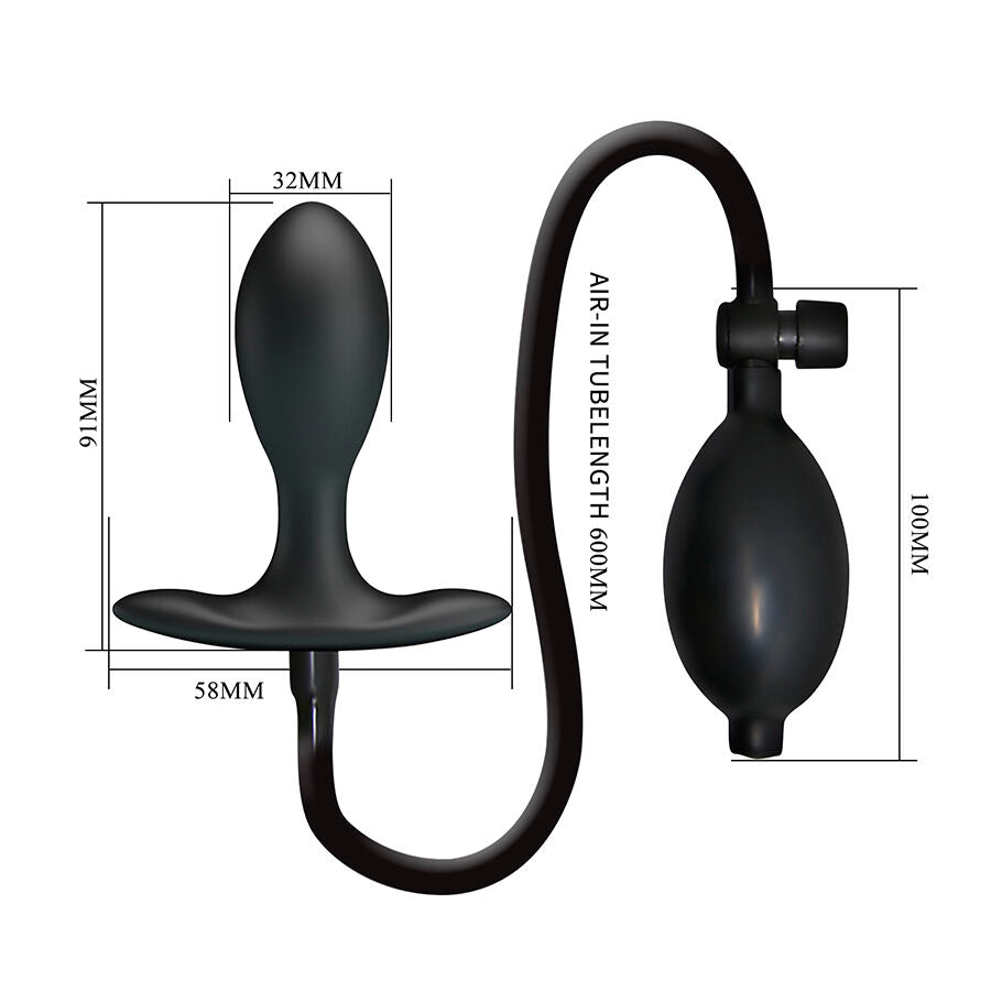 MR PLAY - INFLATABLE ADJUSTABLE BUTT PLUG