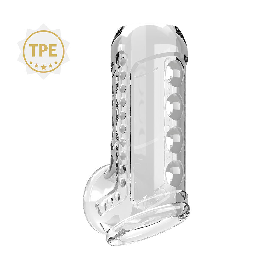 PRETTY LOVE - TRANSPARENT TEXTURED PENIS SLEEVE