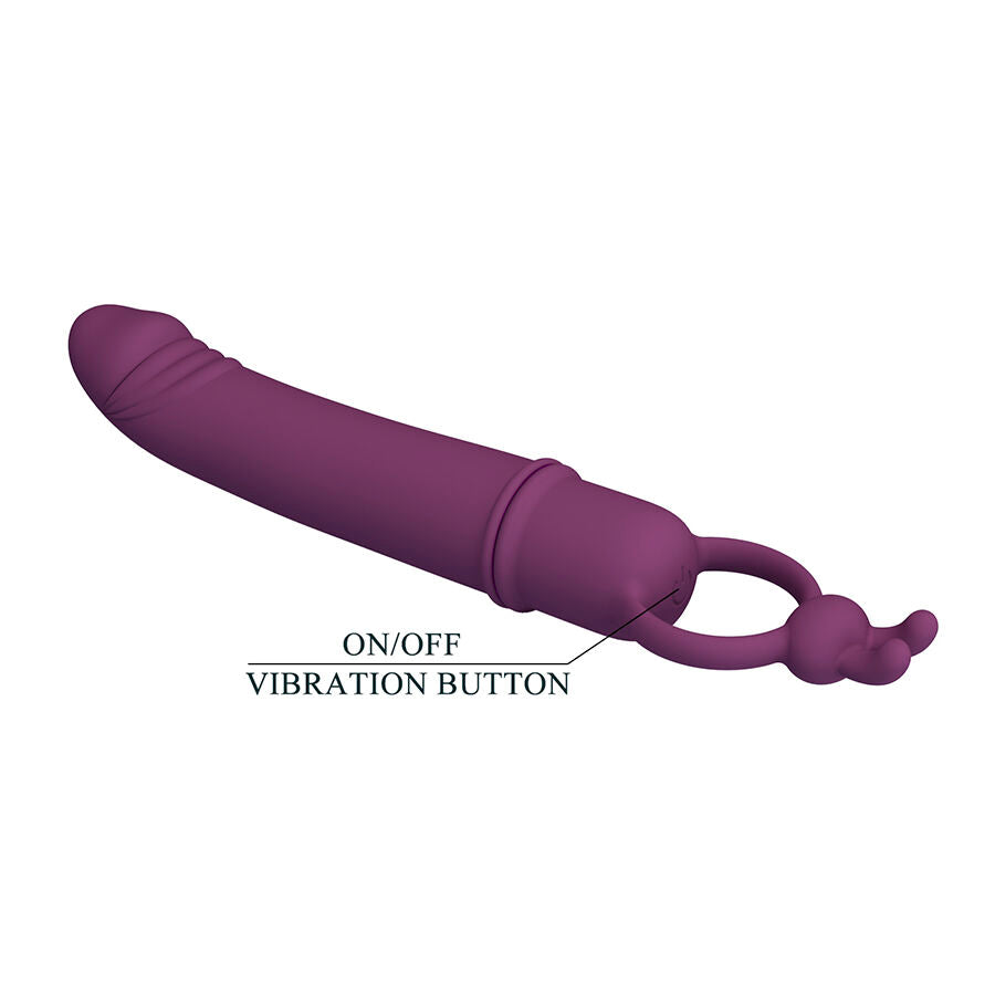 PRETTY LOVE - CORA PENIS-SHAPED VIBRATOR WITH RESISTANCE RING
