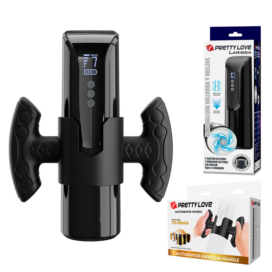 PRETTY LOVE - LARISSA SUCTION VIBRATING MASTURBATOR + STAND