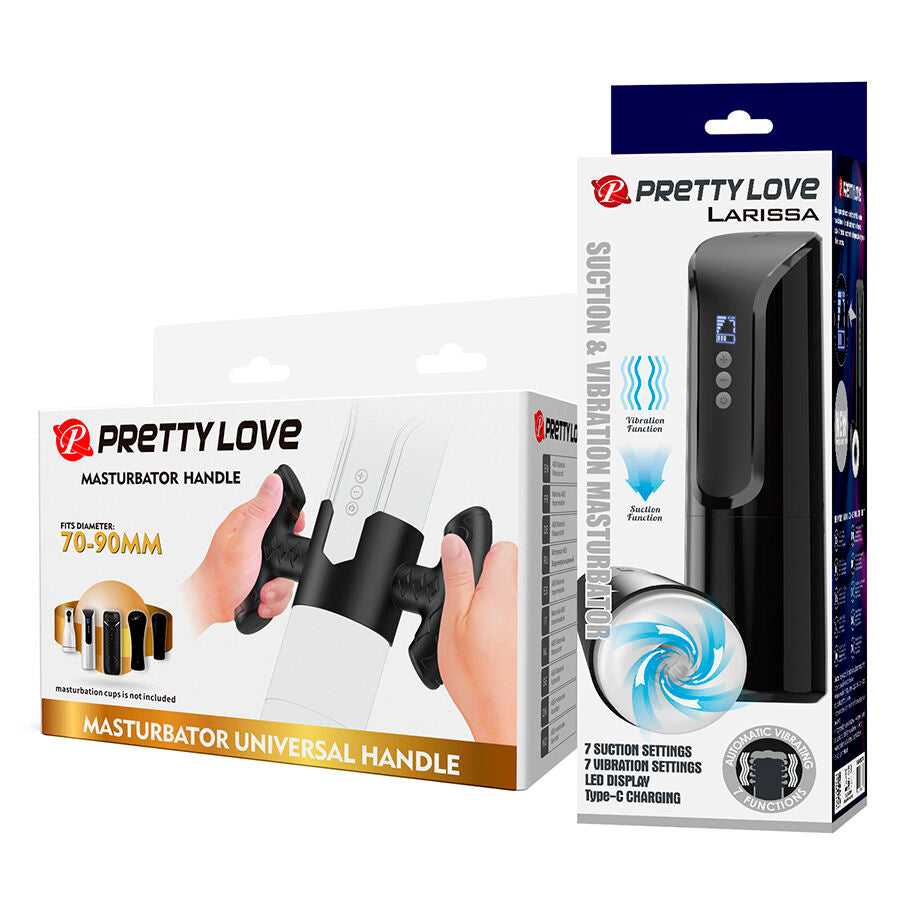 PRETTY LOVE - LARISSA SUCTION VIBRATING MASTURBATOR + STAND