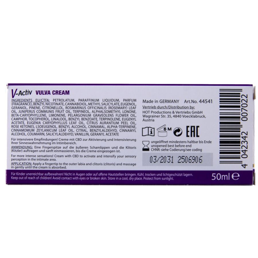 WARM - CBD VULVA CREAM GLOVE 50ML