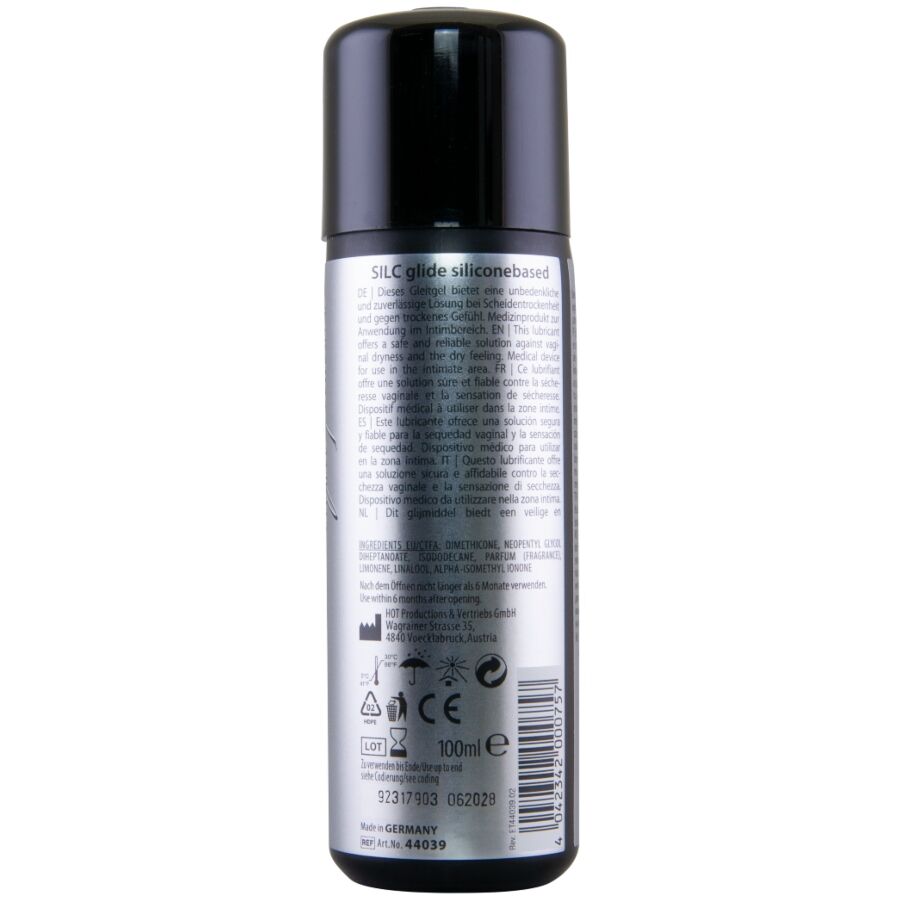 HOT - SILC GLIDE SILICONE-BASED LUBRICANT 100 ML
