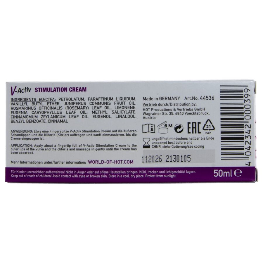 HOT - V-ACTIV STIMULATING CREAM FOR WOMEN 50 ML