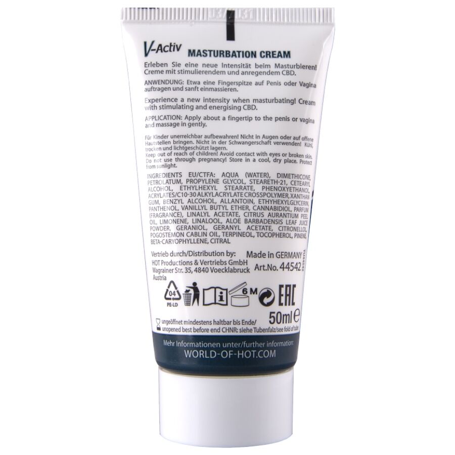 HOT - UNISEX CBD WARMING MASTURBATION CREAM 100 ML
