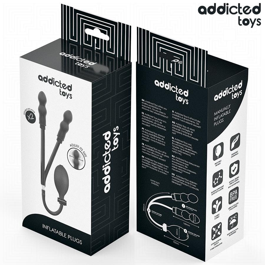 ADDICTED TOYS - INFLATABLE DOUBLE ANAL PLUG MODEL 1