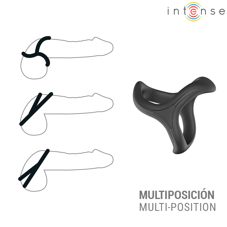 INTENSE - ALFIE TRIPLE ADJUSTABLE COCK RING MODEL 6