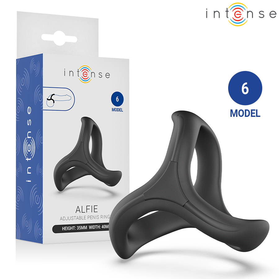 INTENSE - ALFIE TRIPLE ADJUSTABLE COCK RING MODEL 6