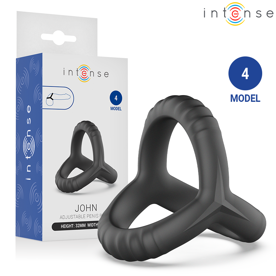 INTENSE - JOHN TRIPLE ADJUSTABLE PENIS RING MODEL 4
