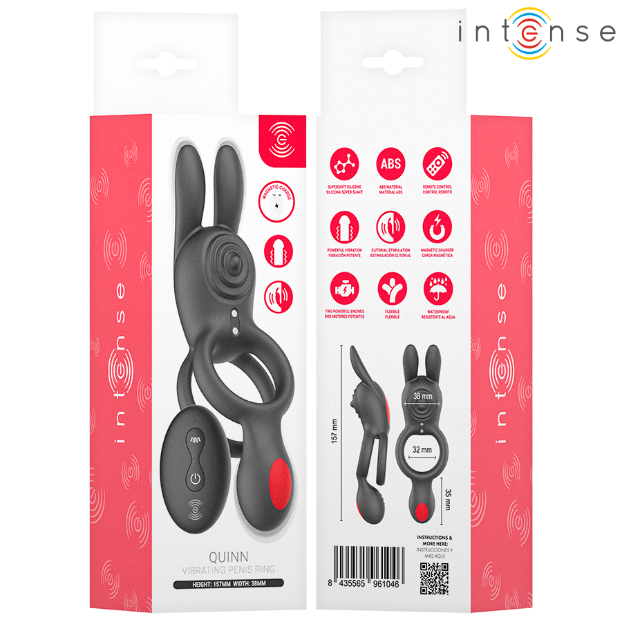 INTENSE - QUINN DUAL VIBRATION RING WITH REMOTE