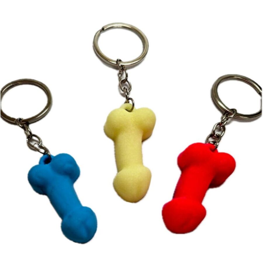 DIABLO PICANTE - ASSORTED GLOW-IN-THE-DARK SILICONE PENIS KEYCHAINS