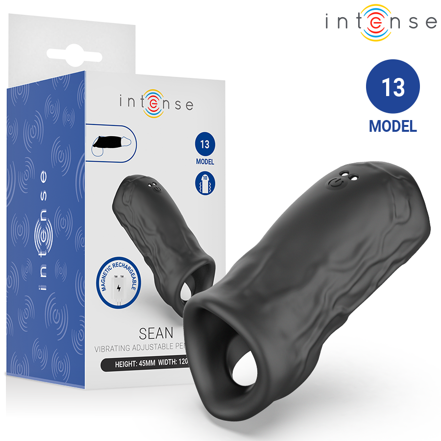 INTENSE - SEAN VIBRATING AND ADJUSTABLE PENIS RING MODEL 13