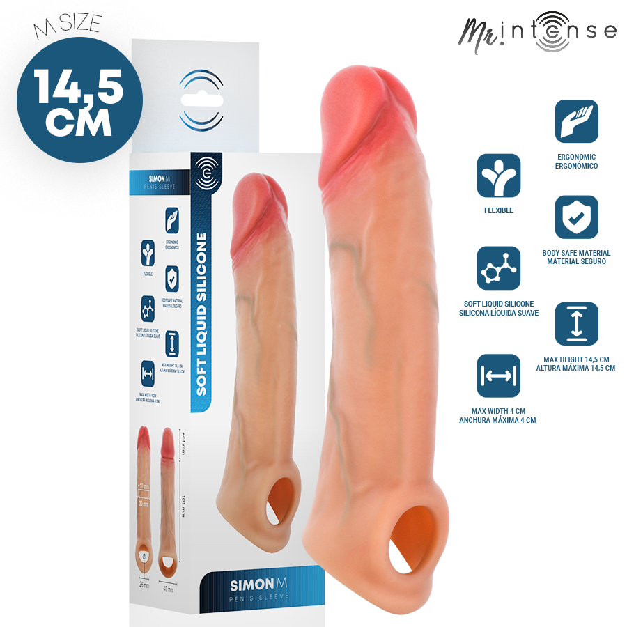 MR INTENSE - SIMON SHEATH PENIS M 14.5 CM -Ø- 4 CM