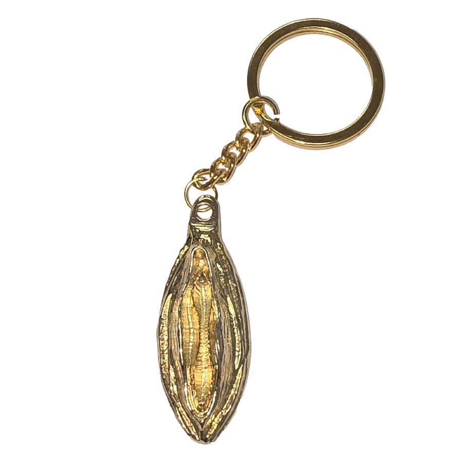 SPICY DEVIL - METAL KEYCHAIN WITH GOLD LIPS