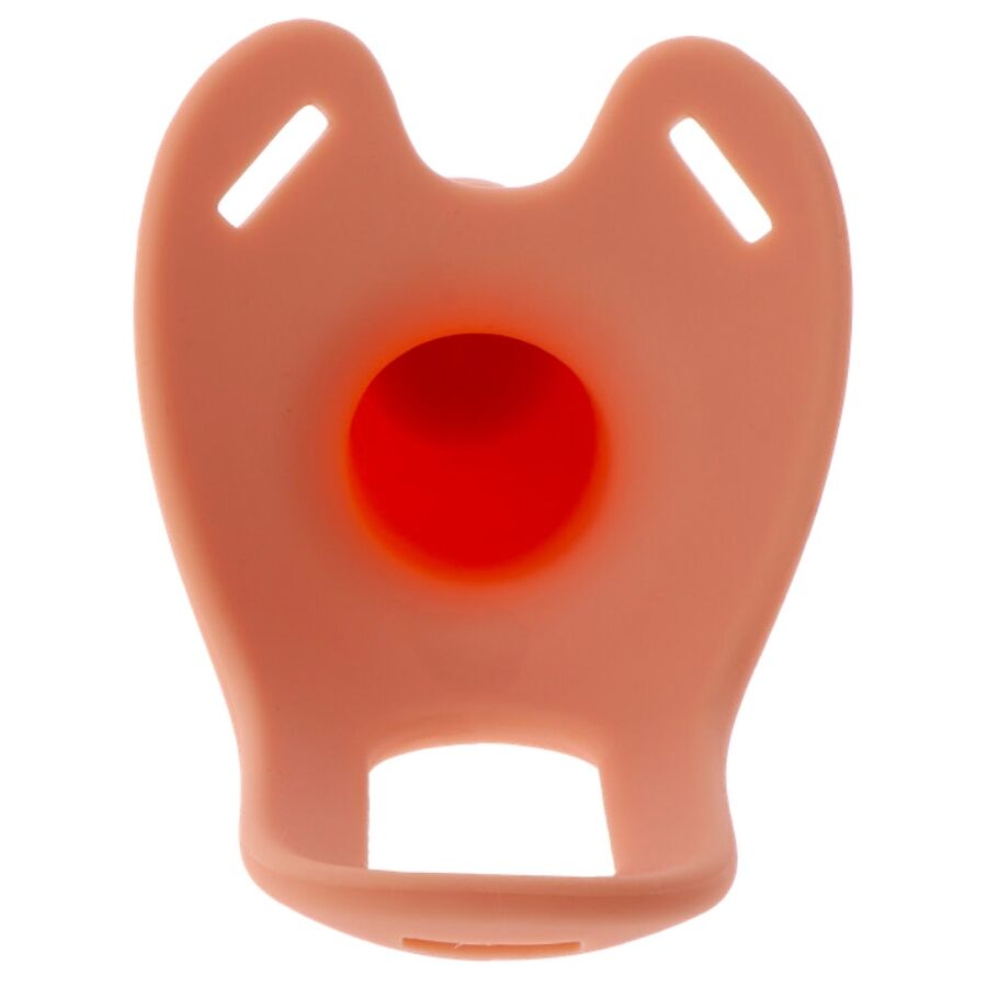HIDDEN DESIRE - INFERNO VIBRATING PENIS SLEEVE WITH STRAP-ON 18 CM