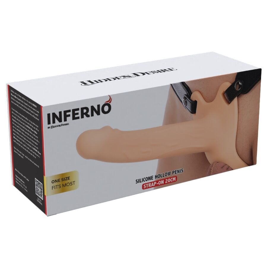 HIDDEN DESIRE - INFERNO SLEEVE COCK WITH STRAP-ON 20 CM