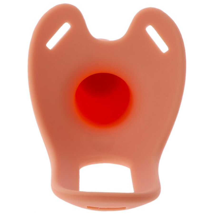 HIDDEN DESIRE - INFERNO VIBRATING PENIS SLEEVE WITH STRAP-ON 20 CM