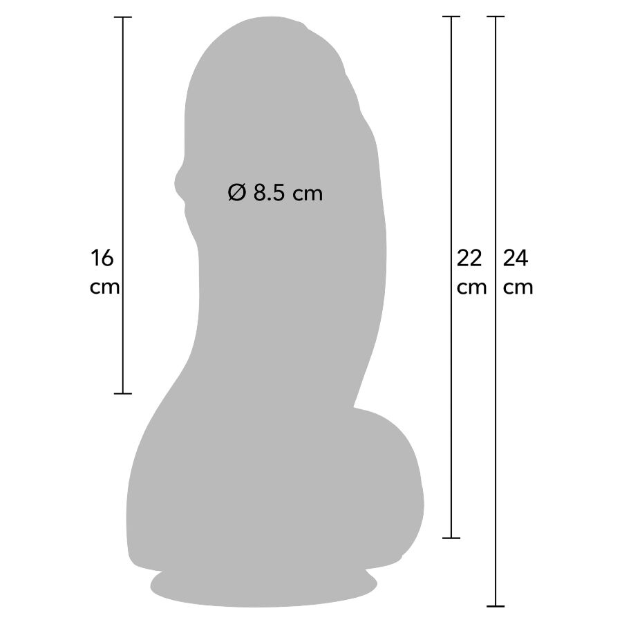 HIDDEN DESIRE - INFERNO GODEMICHET FAT BOYS 22 CM