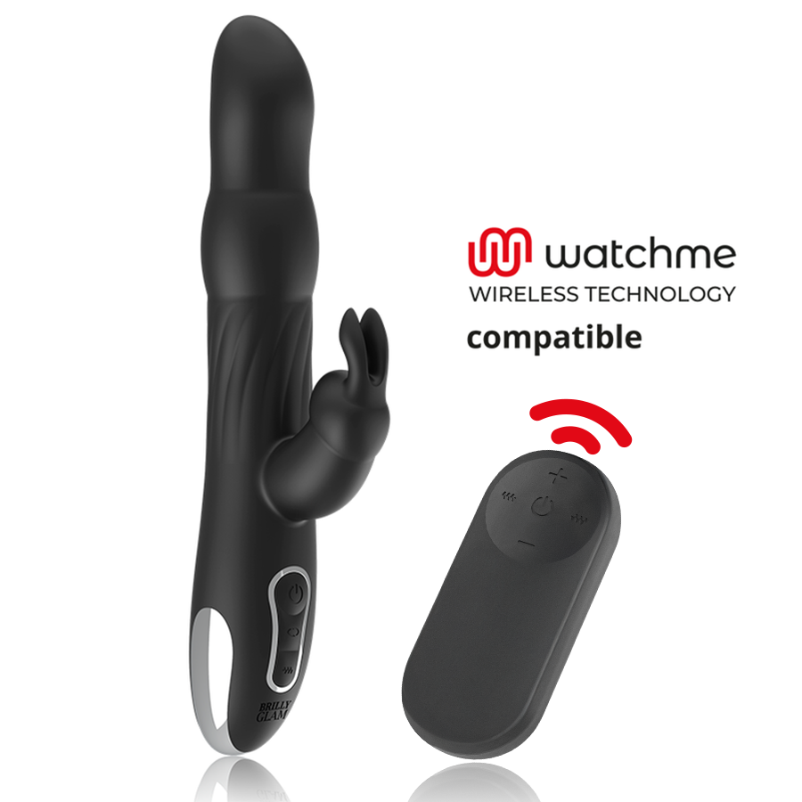BRILLY GLAM - MOEBIUS RABBIT AND ROTATING VIBRATOR + WATCHME REMOTE CONTROL