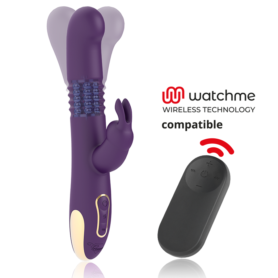 TREASURE - BASTIAN VIBRATOR RABBIT UP & DOWN ROTATING AND VIBRATING + WATCHME REMOTE CONTROL