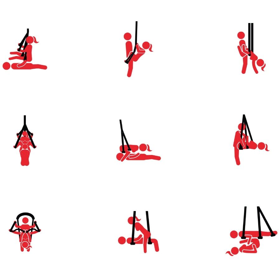 HIDDEN DESIRE - EXTREME LOVERS SEX SWING WITH STAND