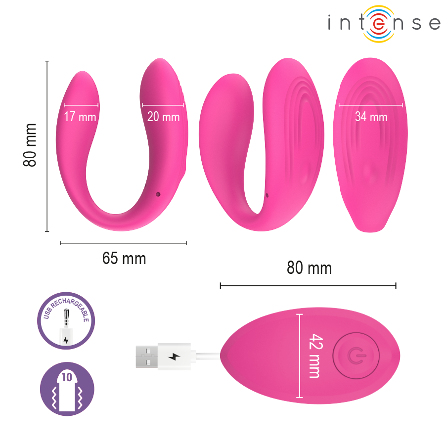 INTENSE - NORA ROSE VIBRATING CLITORAL STIMULATOR