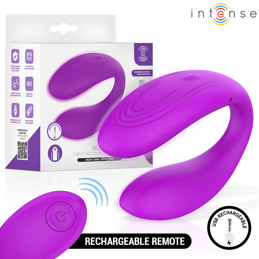 INTENSE - NORA PURPLE VIBRATING CLAMP STIMULATOR