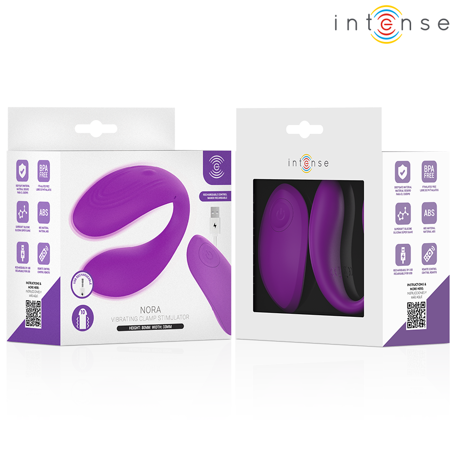 INTENSE - NORA PURPLE VIBRATING CLAMP STIMULATOR
