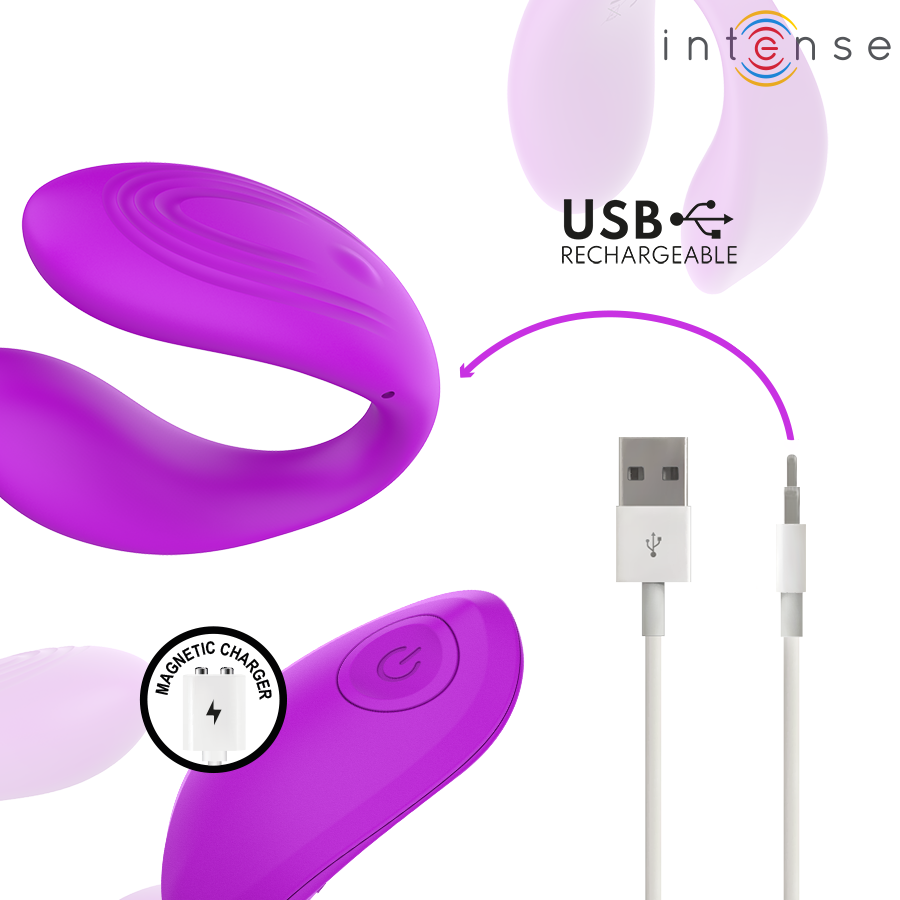 INTENSE - NORA PURPLE VIBRATING CLAMP STIMULATOR