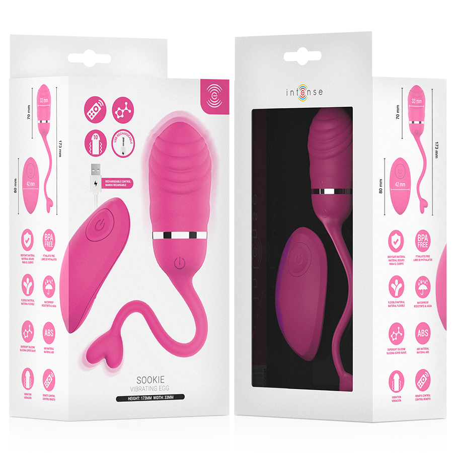 INTENSE - SOOKIE REMOTE CONTROLLED VIBRATING PINK EGG