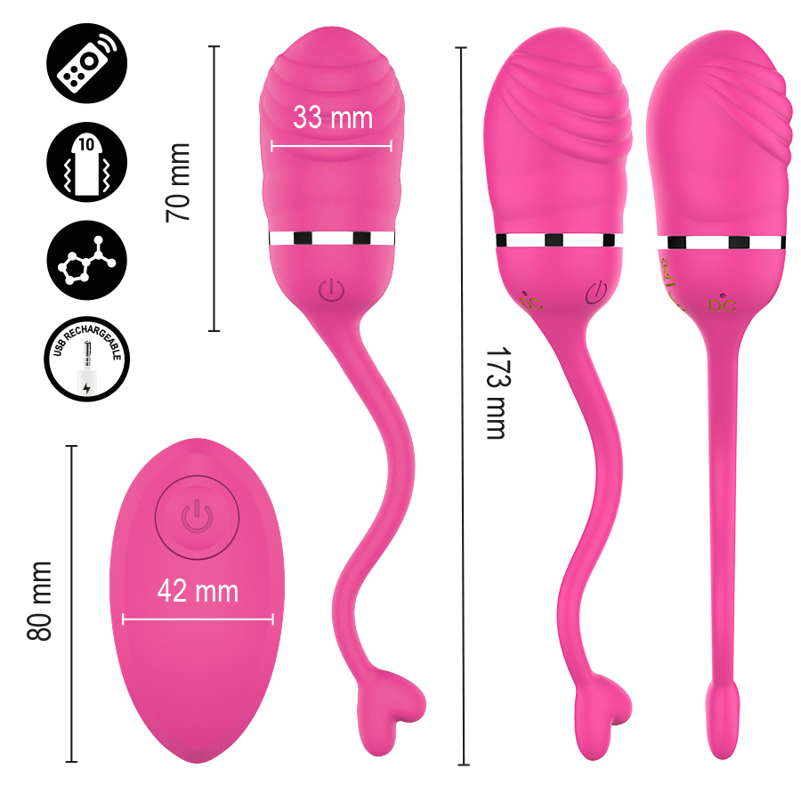 INTENSE - SOOKIE REMOTE CONTROLLED VIBRATING PINK EGG