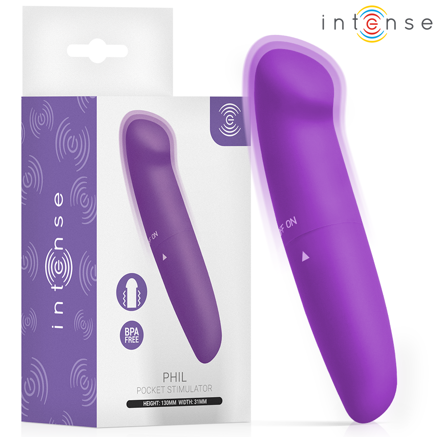 INTENSE - PHIL VIBRATOR G-SPOT PURPLE 13 CM