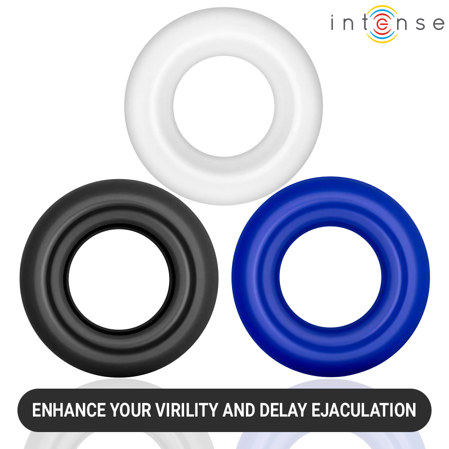 INTENSE - SET OF 3 ASSORTED COLOR COCK RINGS