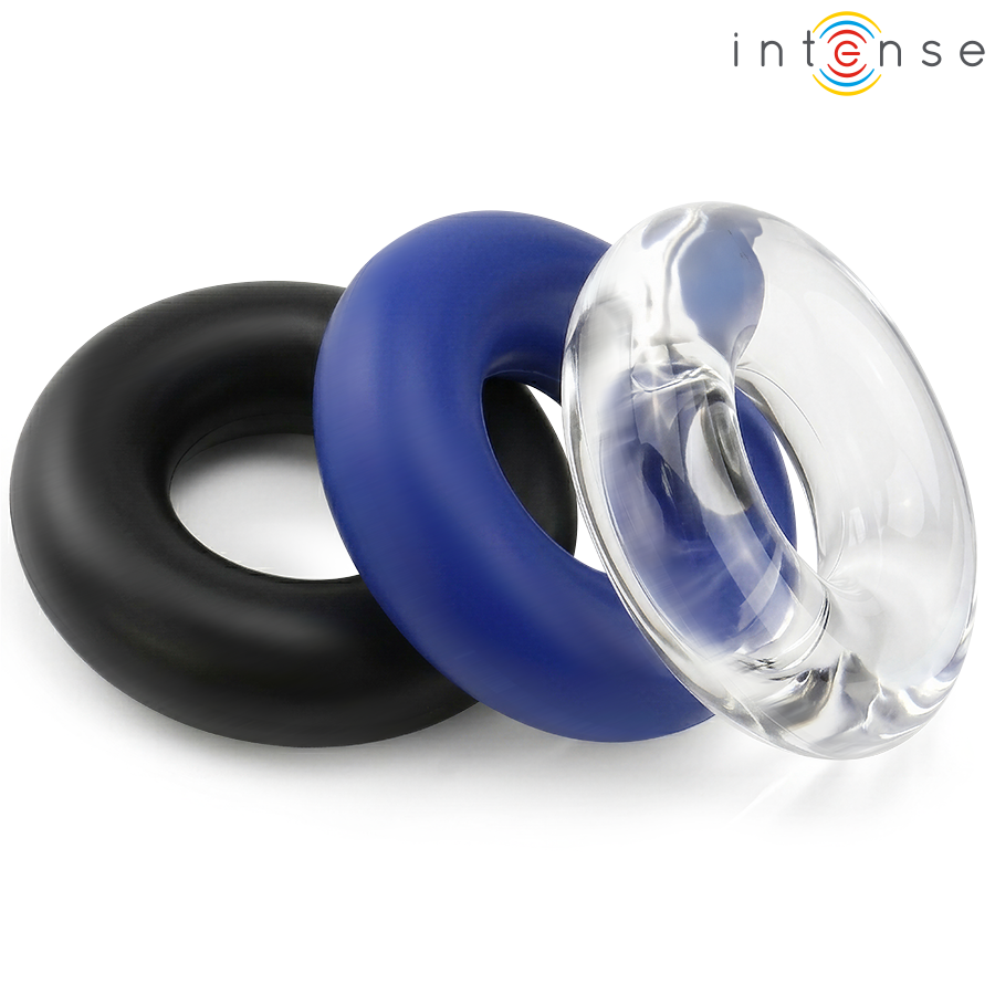 INTENSE - SET OF 3 ASSORTED COLOR COCK RINGS