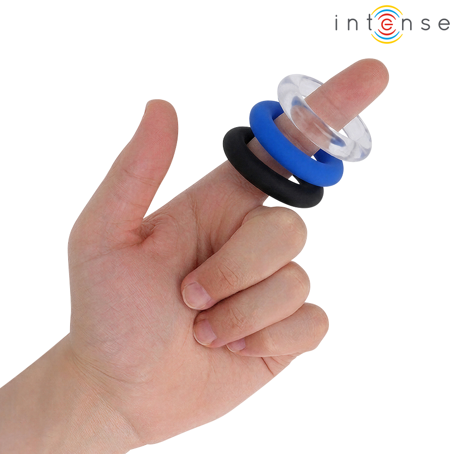 INTENSE - SET OF 3 ASSORTED COLOR COCK RINGS
