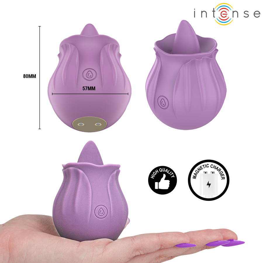 INTENSE - AZALEA CLITORAL STIMULATOR 10 VIBRATIONS VIOLET
