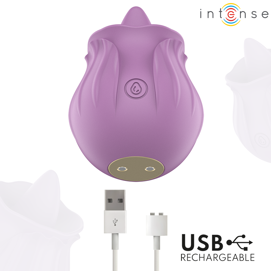 INTENSE - AZALEA CLITORAL STIMULATOR 10 VIBRATIONS VIOLET