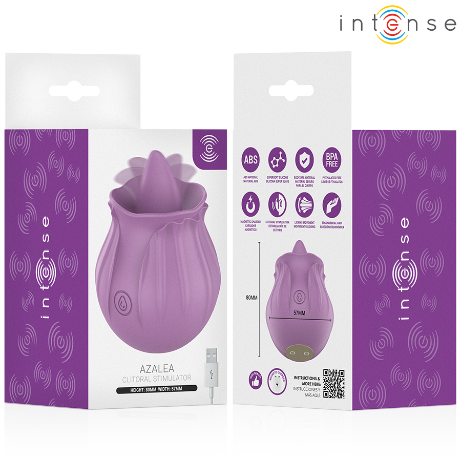 INTENSE - AZALEA CLITORAL STIMULATOR 10 VIBRATIONS VIOLET
