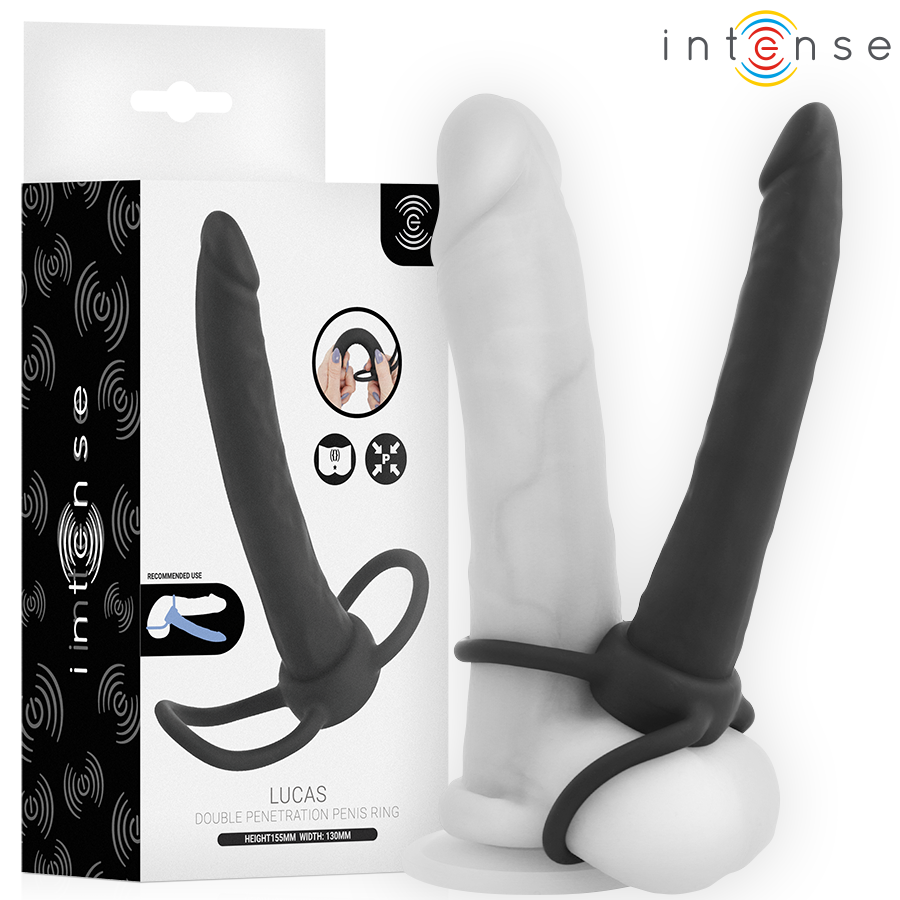 INTENSE - LUCAS GODE ANAL WITH SILICONE PENILE AND TESTICULAR RING