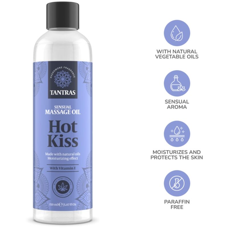 INTIMATELINE - TANTRAS HOT KISS MASSAGE LOVE OIL 150 ML