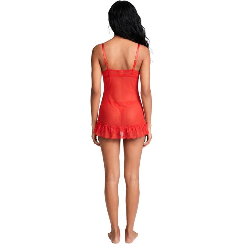 LIVCO CORSETTI FASHION - RED T-SHIRT + BRIEFS NIGHTWEAR SET 2028 L/XL